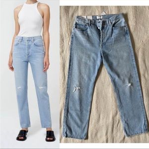 Agolde 90’s Pinch Waist High Rise Straight Jeans